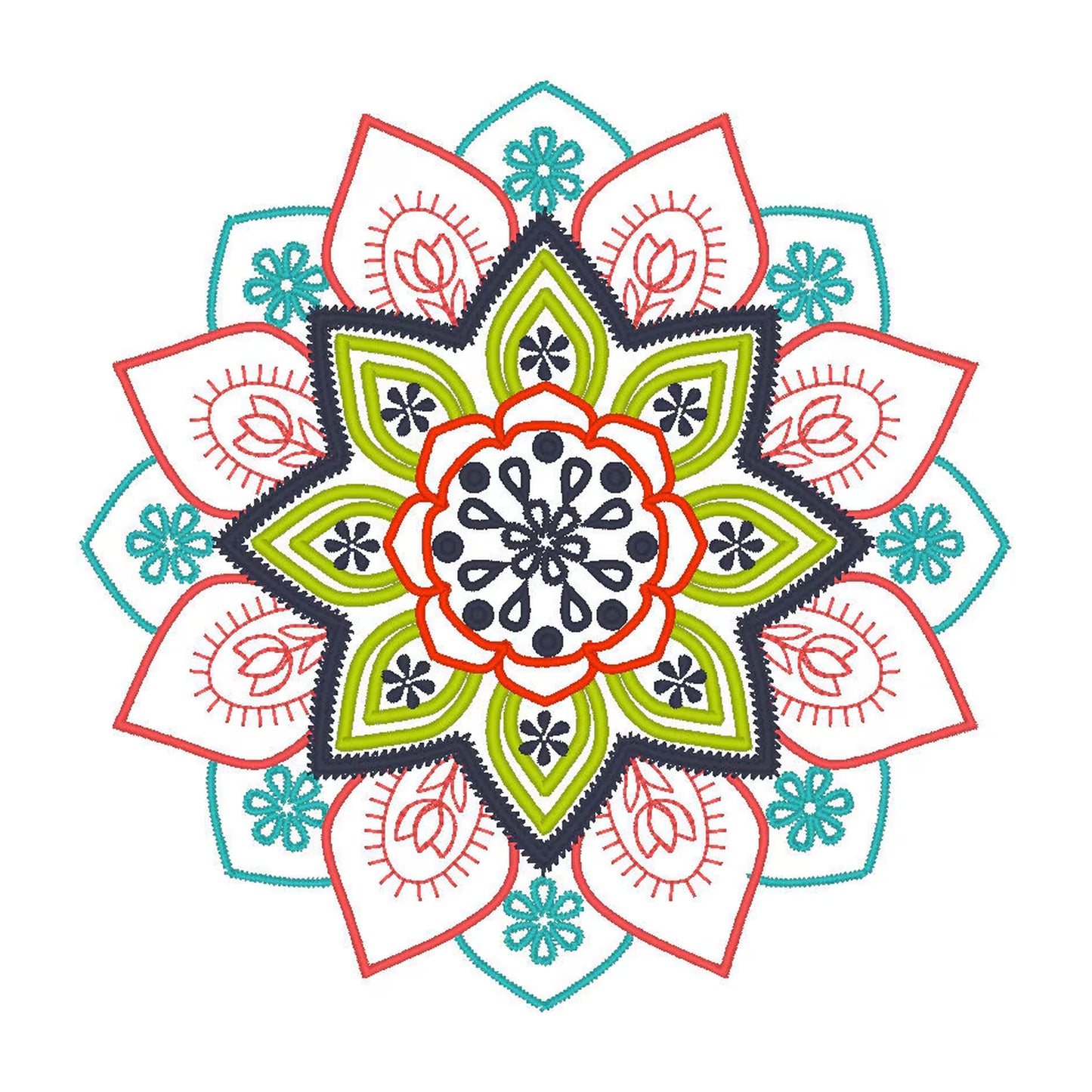Mehndi Flower Ornament