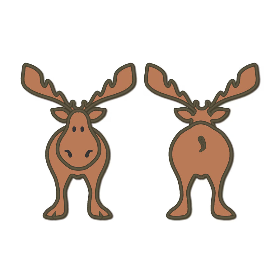 Front and Back Elk Moose