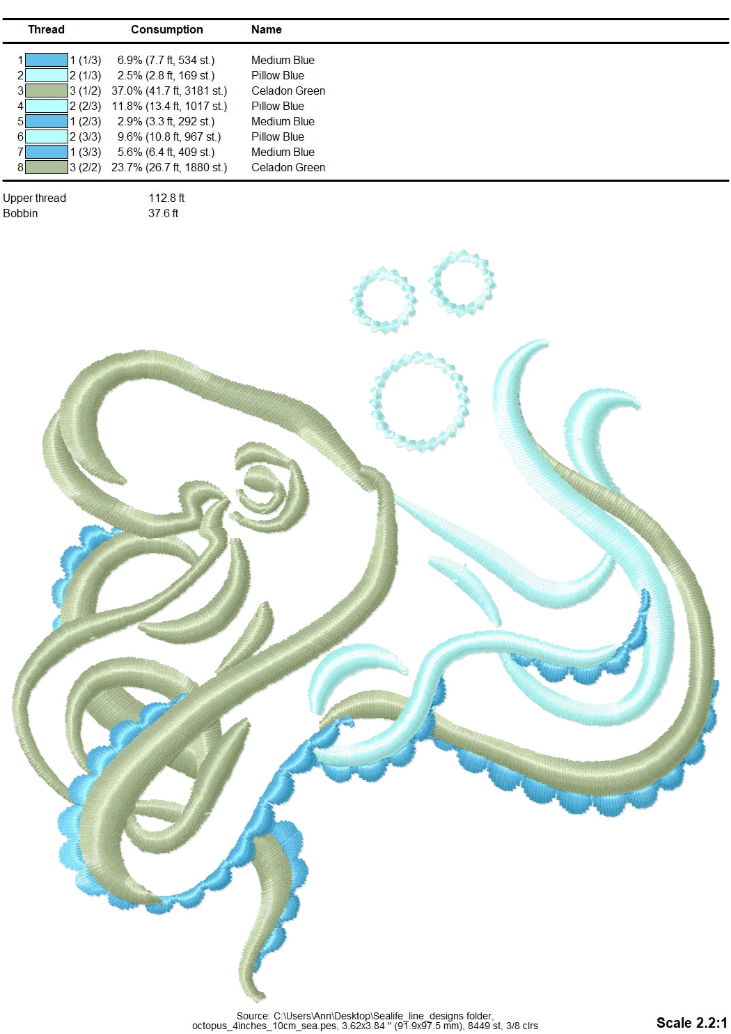 Sea Life Outline Set