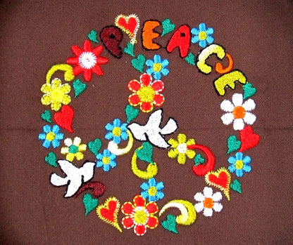 Floral Peace Sign