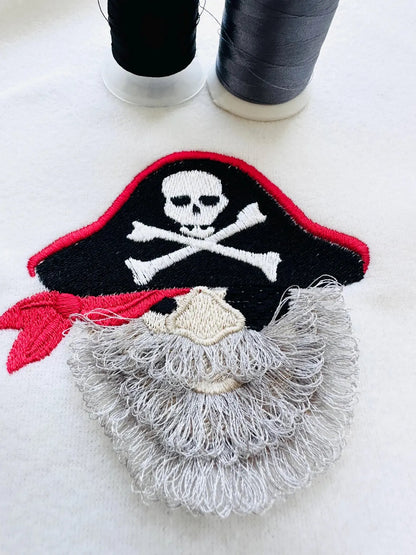Fringed fluffy beard Pirate