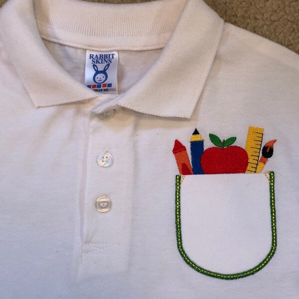 Real Pocket Applique Set of 5