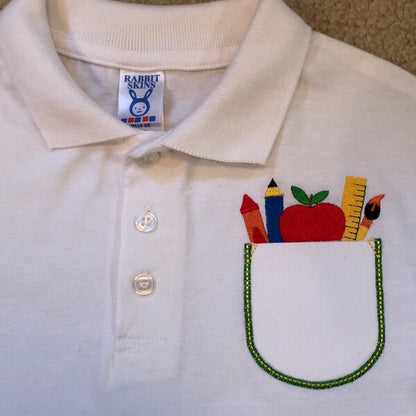 Real Pocket Applique Set of 5