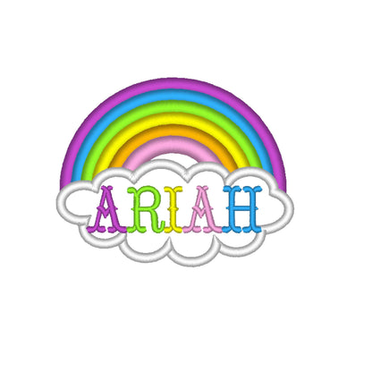 Rainbow with Cloud for Custom Name