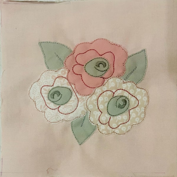 Raggedy Rose Applique