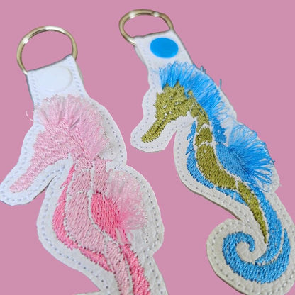 Fringed Seahorse Keychain