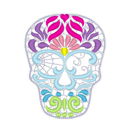 Calavera Sugar Skull Feltie