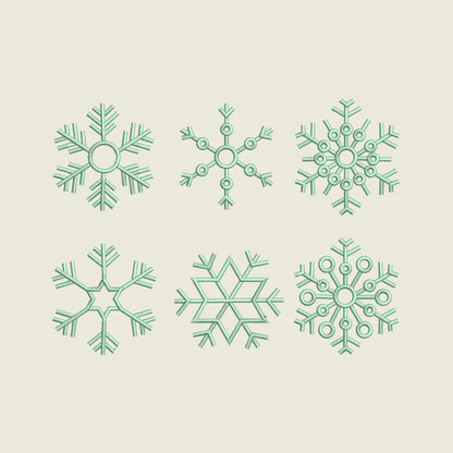 Christmas Snowflake Set of 9