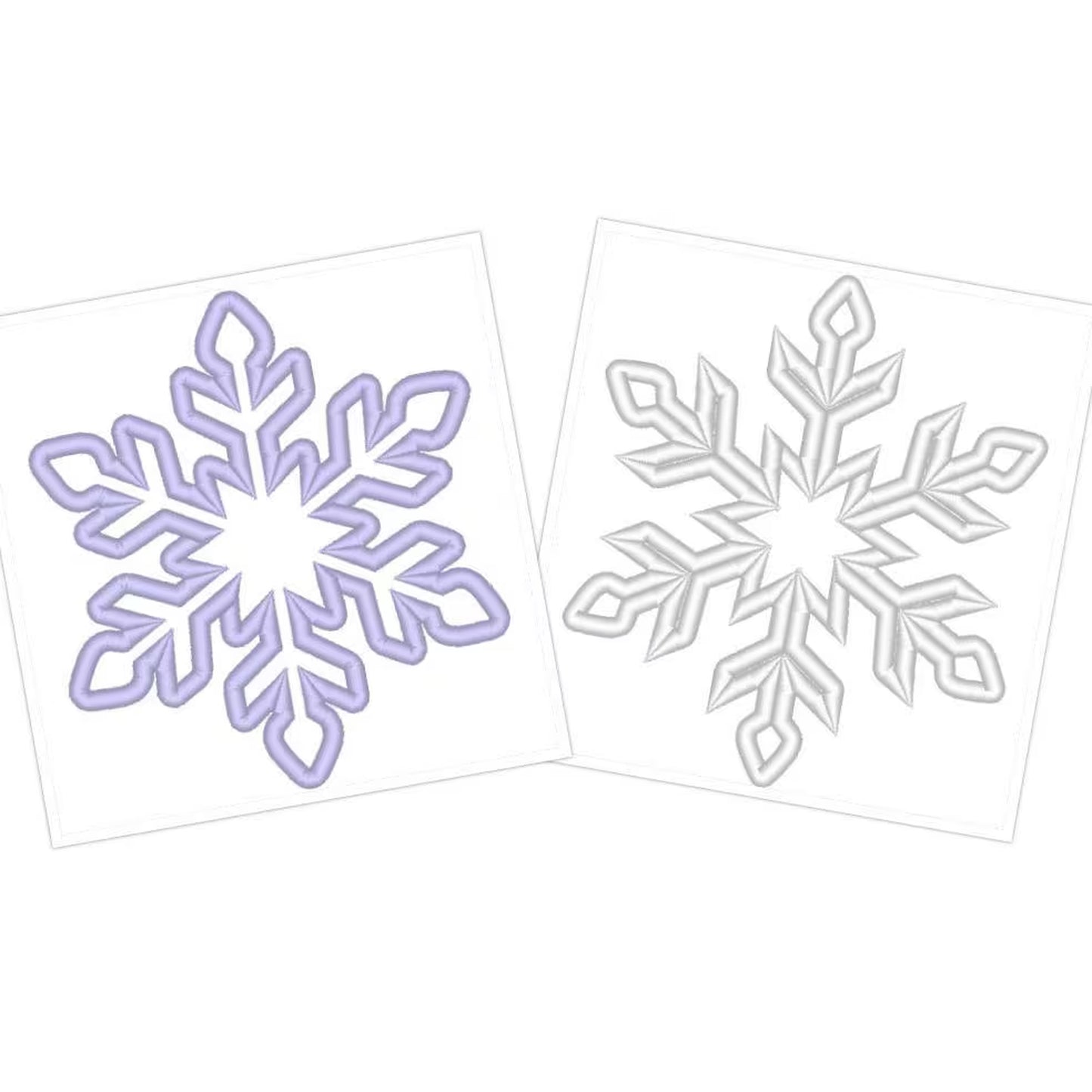 Snowflake Applique Set of 2