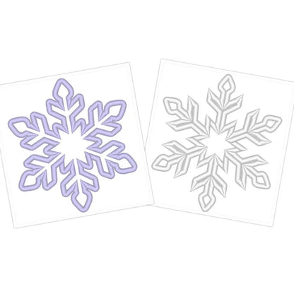 Snowflake Applique Set of 2