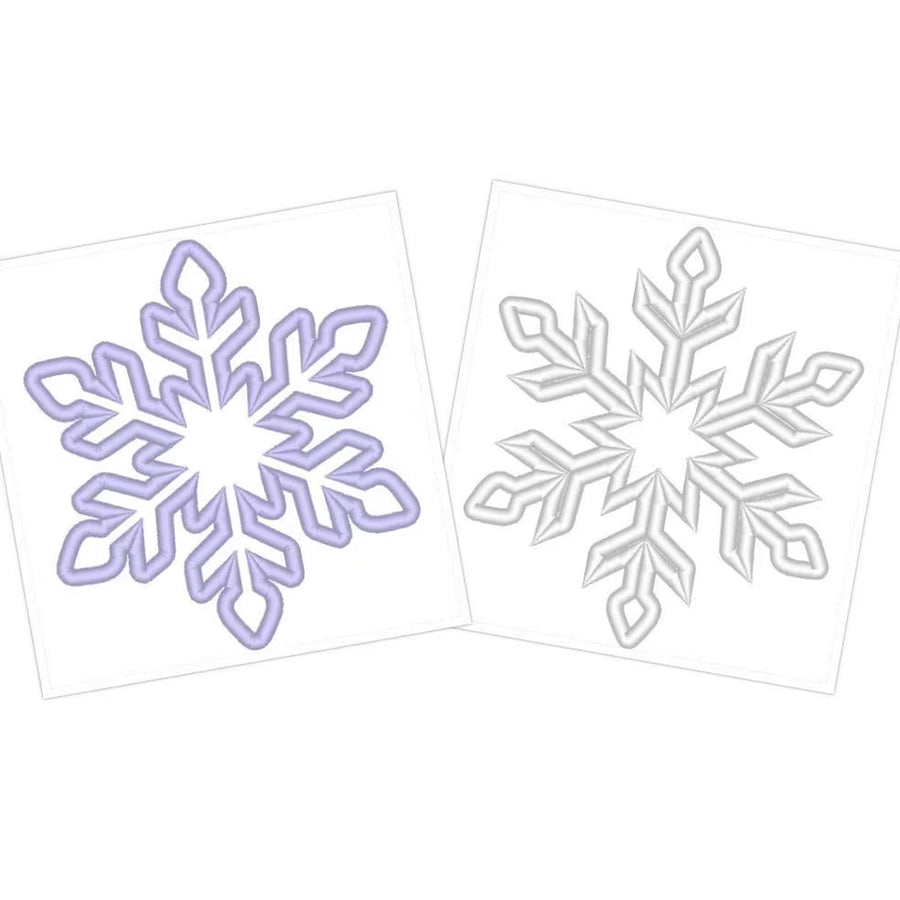 Snowflake Applique Set of 2