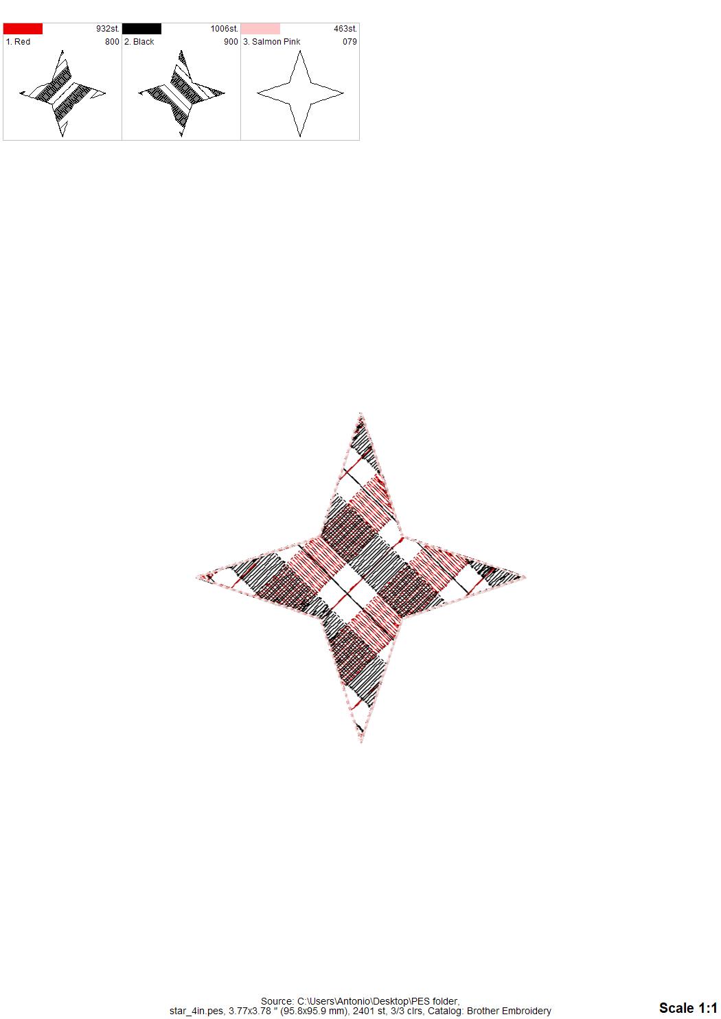 Plaid Christmas Tree Ornament Set