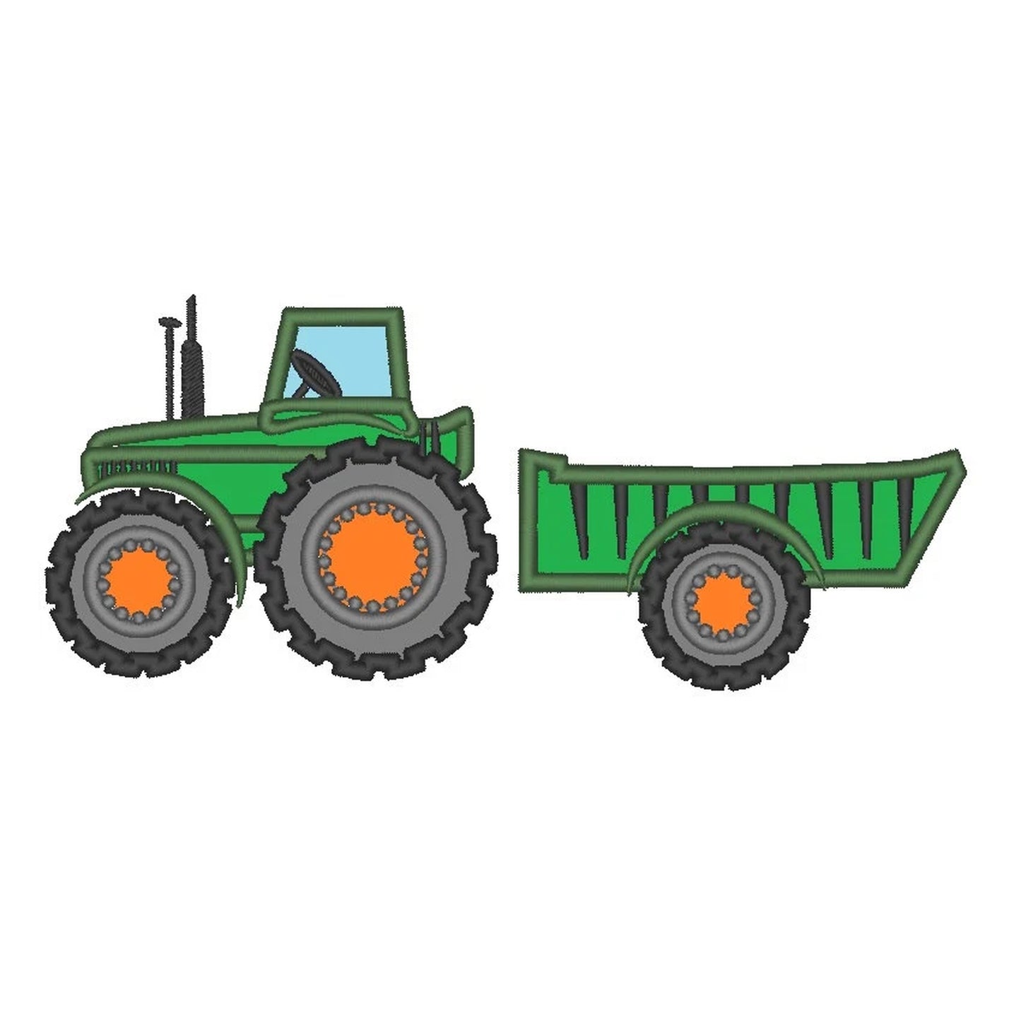 Farm Tractor and Trailer