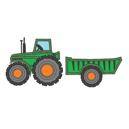 Farm Tractor and Trailer