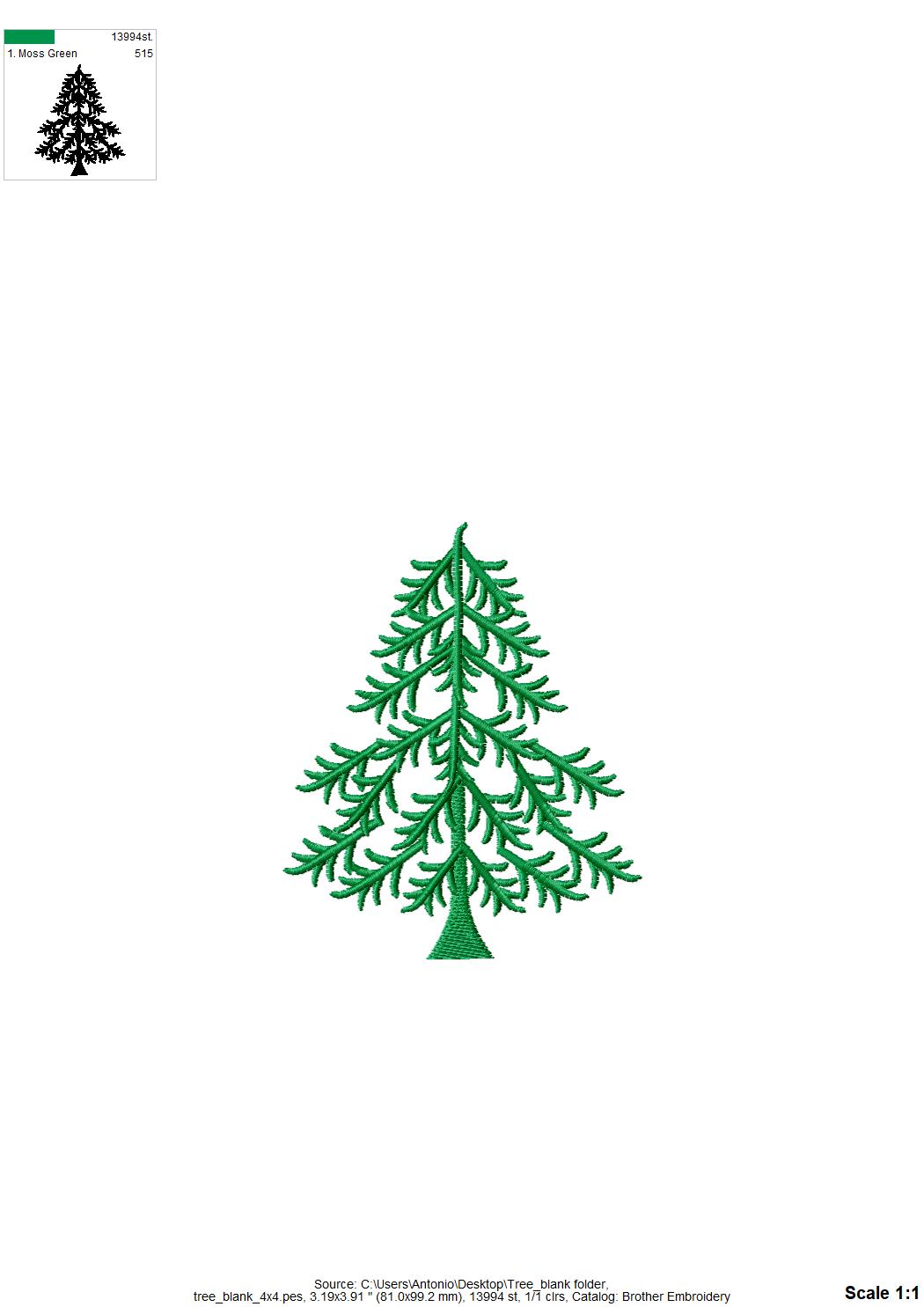 Christmas Tree Blank