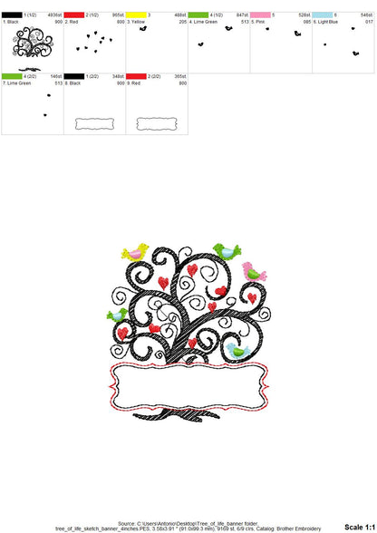 Family Tree and Font Set