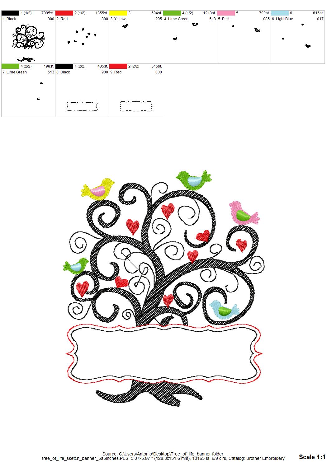 Family Tree and Font Set