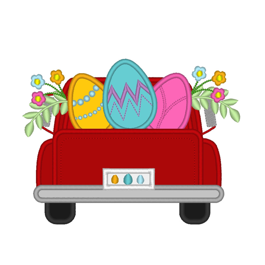 Easter Vintage Red Truck