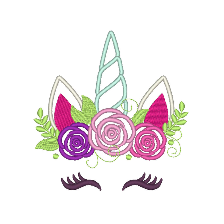 Floral Rose Unicorn