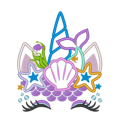 Sea Unicorn Mermaid