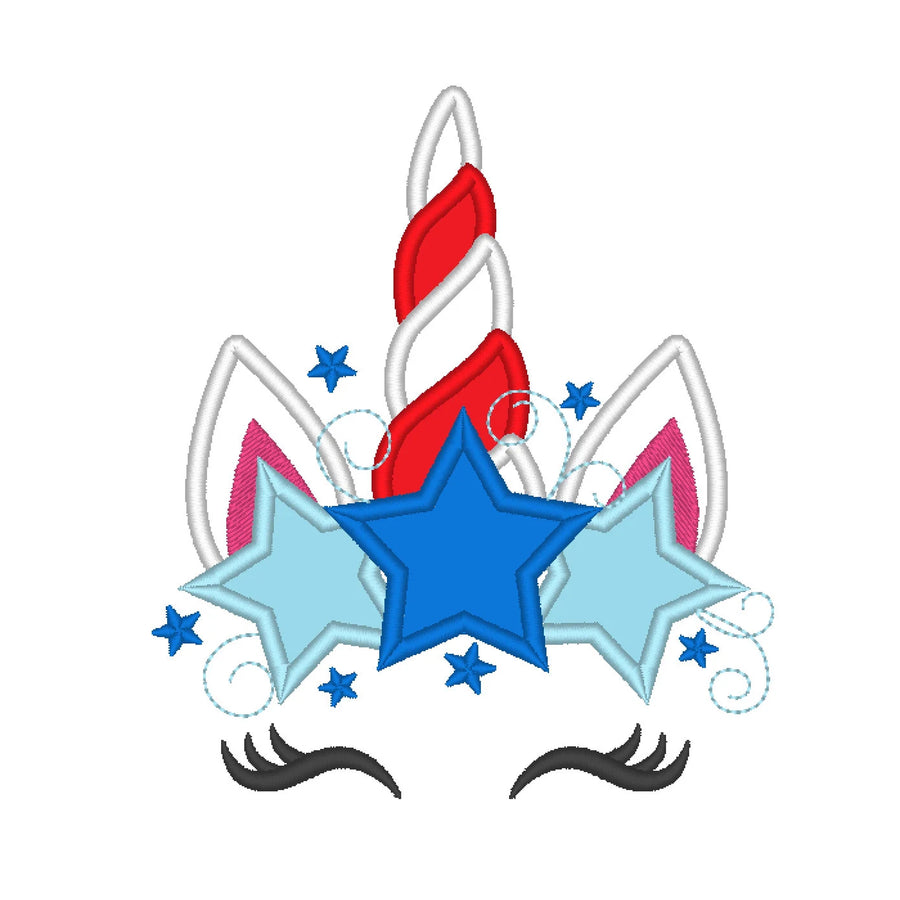 Pretty eyes Patriotic Unicorn
