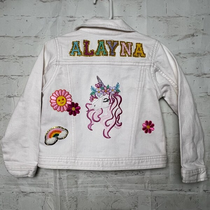 Floral crown Unicorn head summer girl machine – Sizes 4" 5" 6" 7" 8" 9" Digital Embroidery File | Artapli