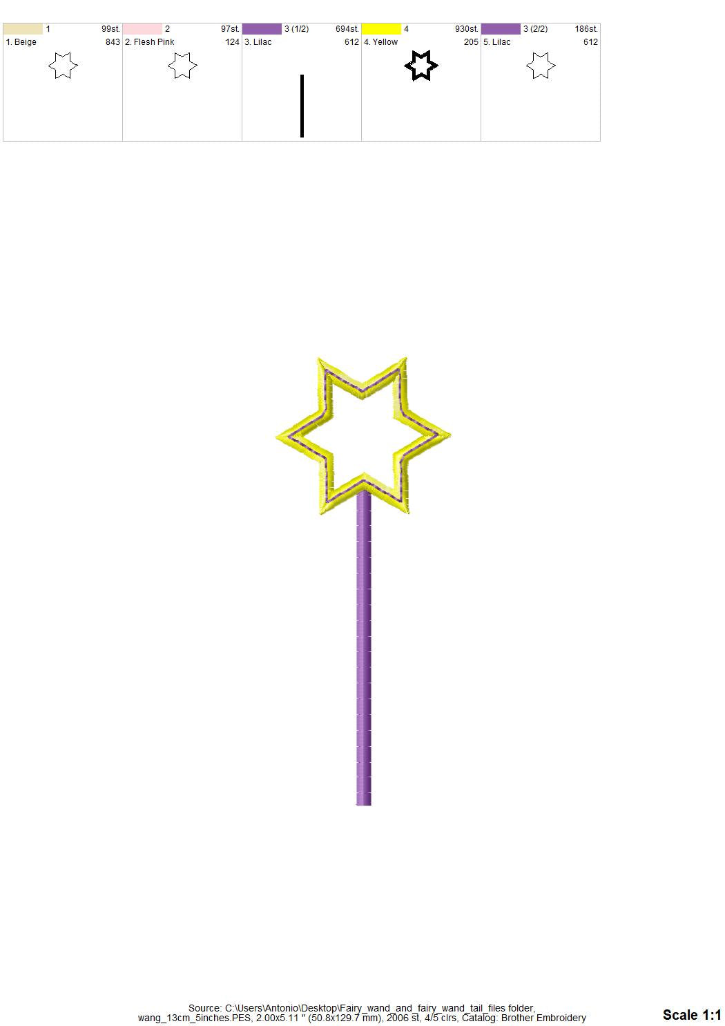 Fairy Wand and Sparkle Tail