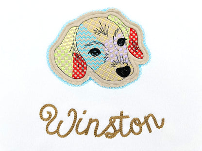 Dachshund Applique Patchwork